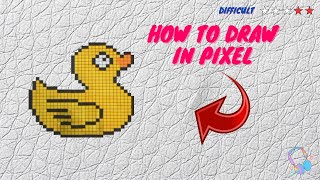 How to draw a duck in pixel