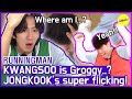 [HOT CLIPS] [RUNNINGMAN] KWANGSOO is groggy!! (feat.JONGKOOK's finger) (ENG SUB)