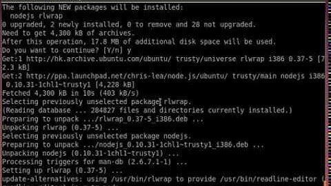 Install Node.js on Ubuntu 14.04 via PPA