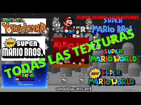 Super Mario 4 Jugadores - Texturas - Super Mario World HD Rev.4