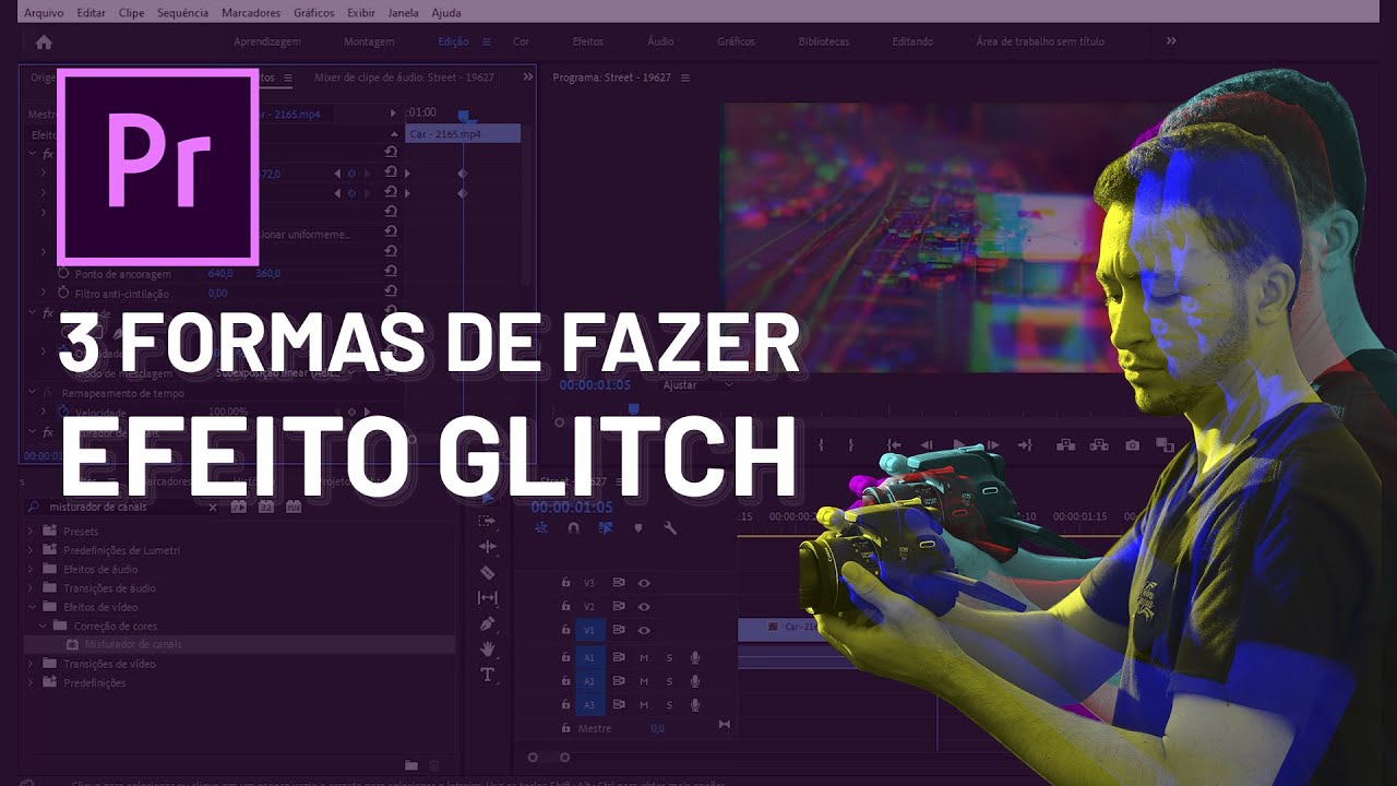 Como fazer GLITCH FÁCIL e sem Plugins no Adobe Premiere - 3 formas ...
