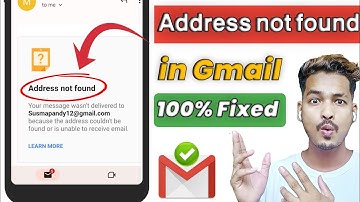 How To Solve Address not found problem in Gmail 🔥🔥 Gmail