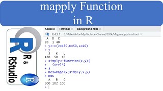 ||mapply|| ||function|| in ||R||