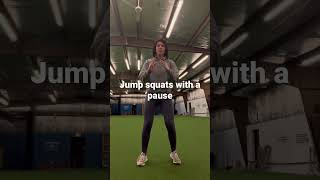 Jump squats with a pause