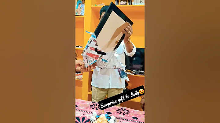 Surprise gift to dady🥰#shorts#celebration#dad#ytshorts#giftideas#gift#family#surprise#viral#birthday