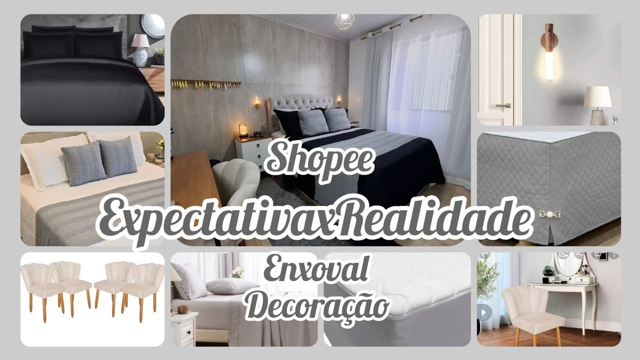 EXPECTATIVA X REALIDADE COMPRAS SHOPEE NA DECORAÇÃO E CAMA POSTA/USO E RECOMENDO#achadinhos#shopee