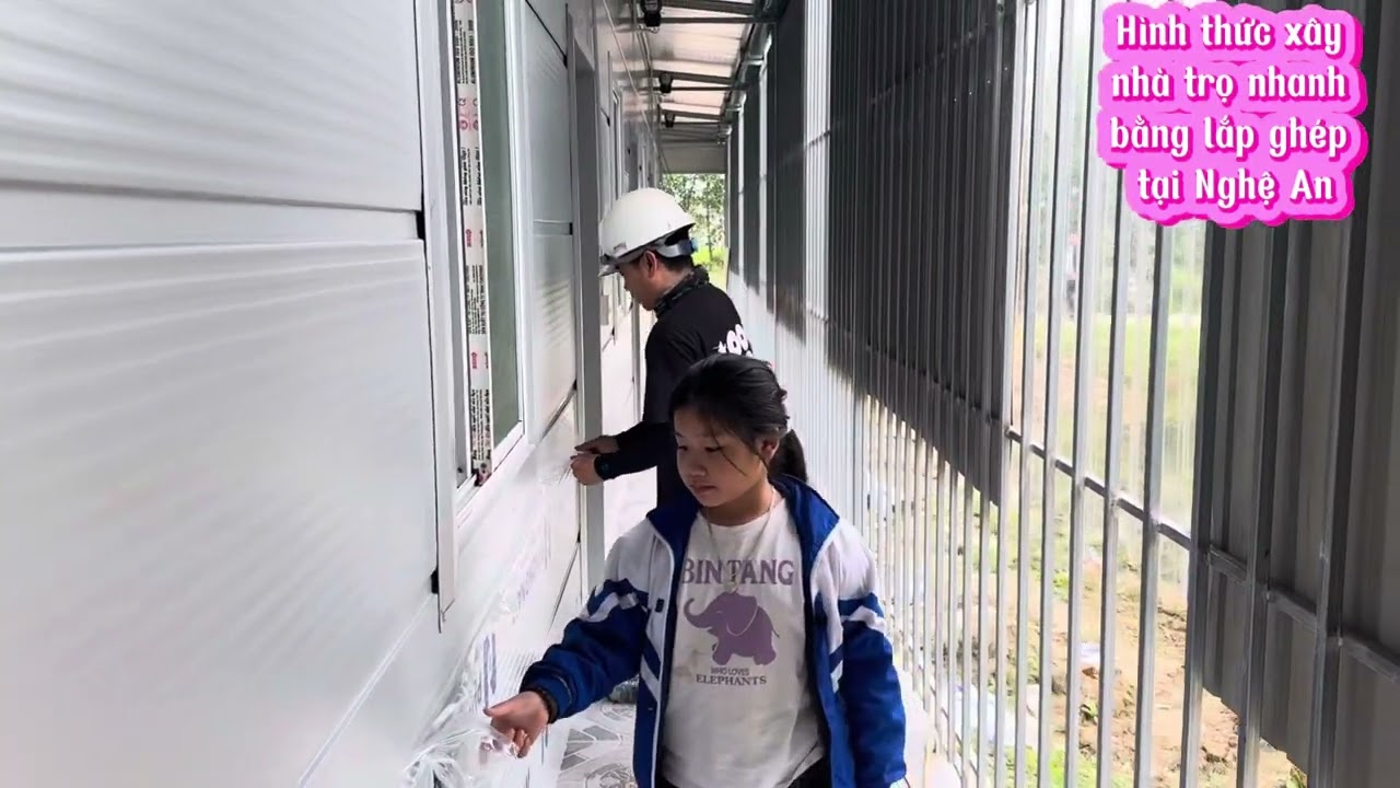 Xây nhà trọ nhanh bằng lắp ghép panel tại Nghệ An