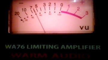 Testing the VU meter on the new compressor.