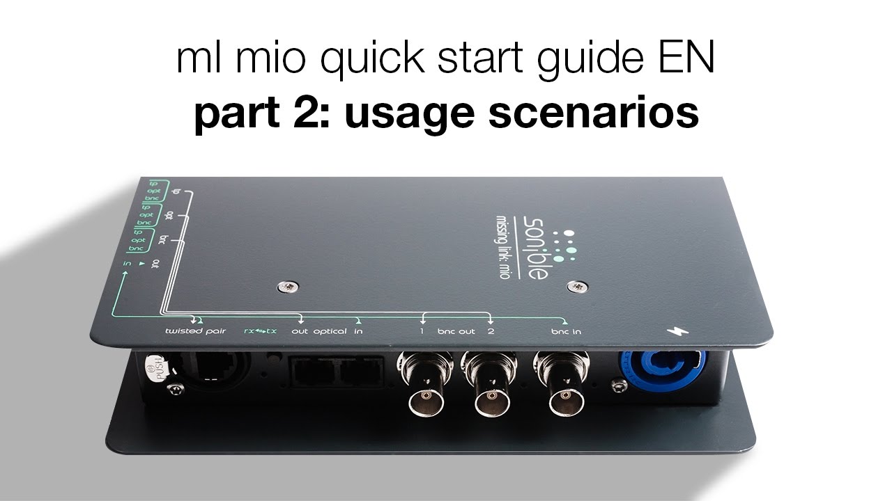 ml:mio quick start guide | part 2: usage scenarios - YouTube