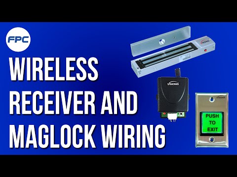 FPC-8928 One Door Access Control Outswinging Door 1200lbs Electromagnetic  Lock With Visionis Wireless Receiver And Remote + Piezo Alert Buzzer