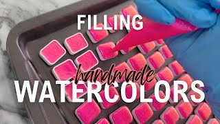 How I fill watercolor quarter pans: Crispy by Dreamland Watercolor