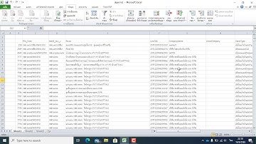 การเปิดไฟล์ CSV ด้วย Excel 2010