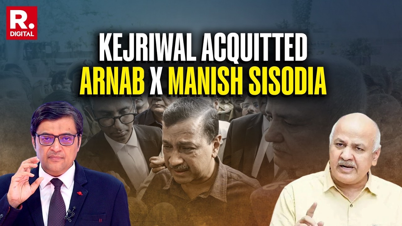 'BJP Says It's a Technical Victory': Arnab Asks Hard-Hitting Questions to Acquitted Manish Sisodia