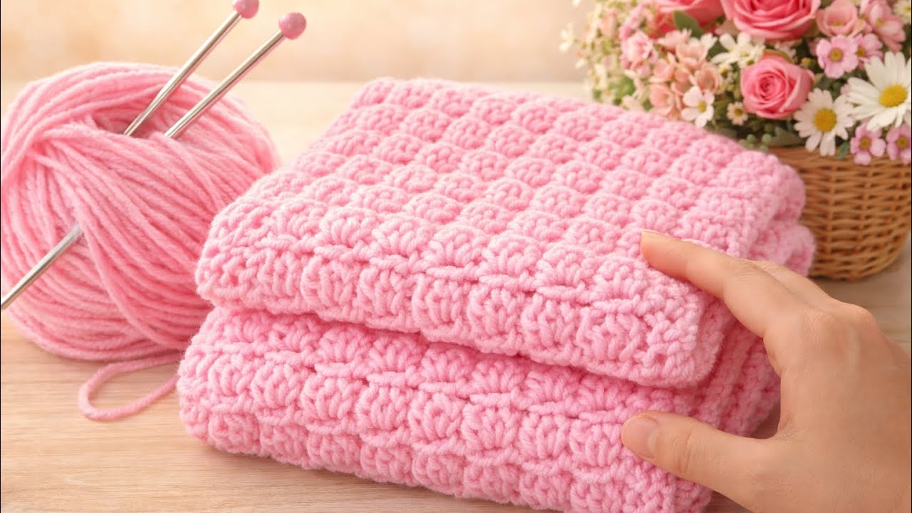 Easy Crochet Blanket Tutorial | Soft & Cozy Pattern✨️🧶