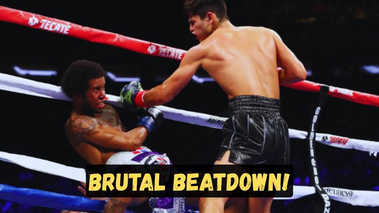 BRUTAL BEATDOWN: Райан Гарсия (США) против Браулио Родригеса (ДОМ). 