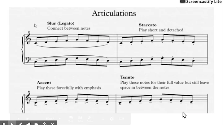 Articulations - Tenuto and Accent