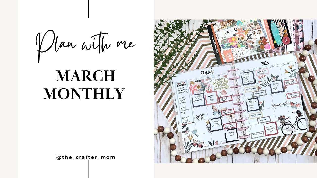 Plan with me - Happy Planner Classic. March Monthly