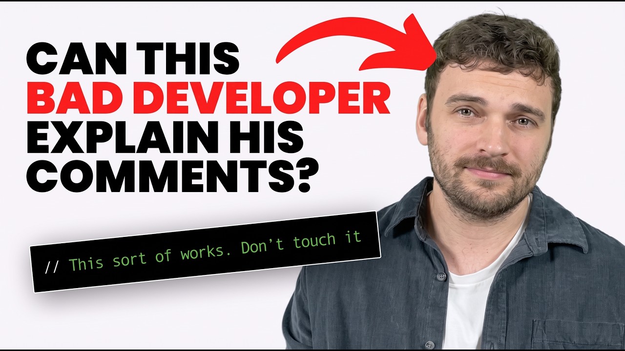 Terrible Developer Tries Explaining His WORST Code Comments