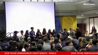2025 Texas Ambassador Great Debate - Finals
