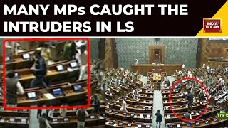 Security Breach In Lok Sabha | Huge Security Breach In Lok Sabha, 2 Intruders Jump From Gallery