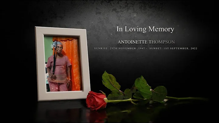 The Funeral Service of ANTOINETTE  THOMPSON