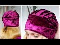 Шапка в стиле "Тюрбан" / Twisted Turban Hat Sewing Pattern