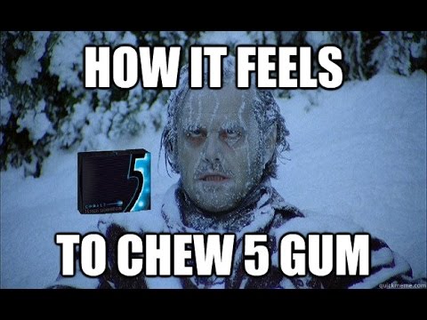 How It Feels To Chew 5 Gum Youtube