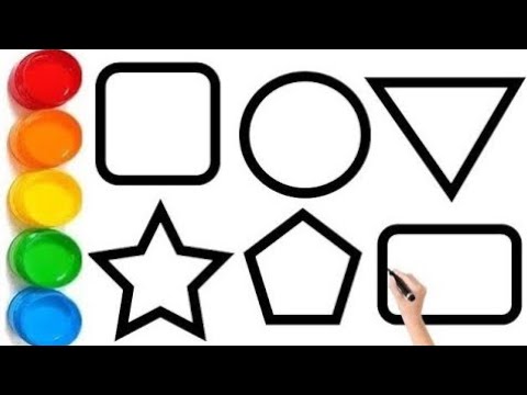 How to Draw Shapes| Shapes,Colors | Learn to Draw and Paint Shapes Step ...