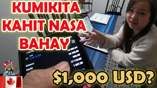 HOW WE MADE $1K USD WHILE AT HOME | MAY PANG-CELPIP NA| BUHAY CANADA