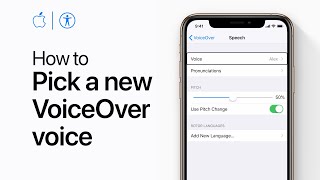 How to choose a new voice for VoiceOver on iPhone and iPad — Apple Support