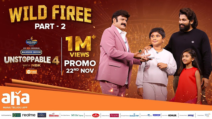 Unstoppable With NBK Season 4 Allu Arjun PROMO | Wild Fire Episode | Nov 22nd