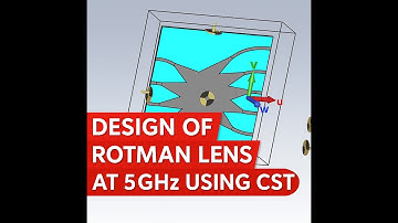 Design of Rotman Lens at 5GHz Using CST | Beam Steering Explained