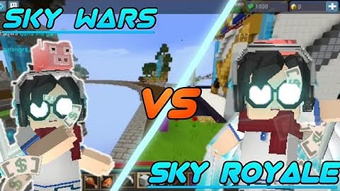 ⚔ SKY WARS × SKY ROYALE ⚔ Insane Gameplays 😏😵 [Blockman Go Blocky Mods]