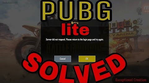 PUBG LITE server error problem solved || 100% Works ||