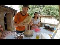 Foreigner Cooking Giant Camote - Province Life Philippines