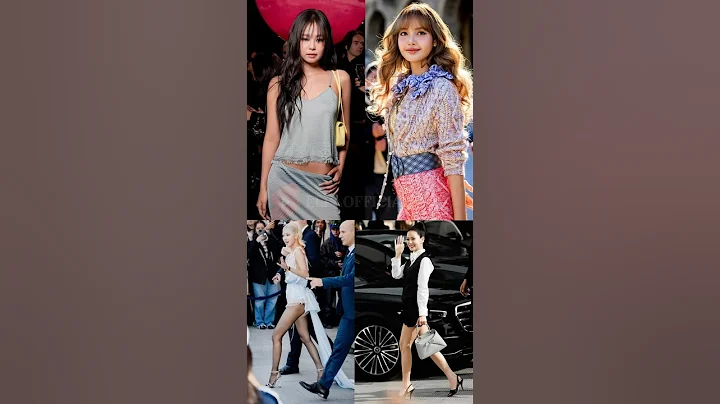 WHO WEARS THE BEST OUTFIT FOR PARIS FASHION WEEK? 🤔 #jennie #lalisa #rosè #jisoo