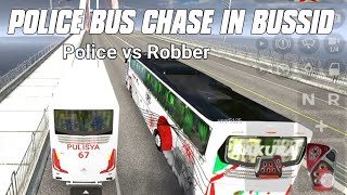 My police bus was chasing the Robbery bus because the robber stole other people's money • BUSSID screenshot 1