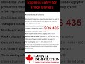 Express Entry draw 264 Truck Drivers September 20th 2023 CRS score 435 #truckdriver #expressentry