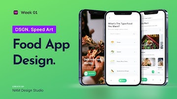 UI Design Food App in Adobe XD - UI Speed Design | Week - 01