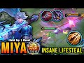 100% Deadly!! Miya Inspire with Lifesteal Build - Build Top 1 Global Miya ~ MLBB