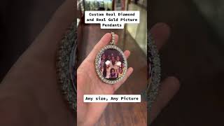 Real Gold & Diamond Custom Picture Pendant by Ijaz Jewelers