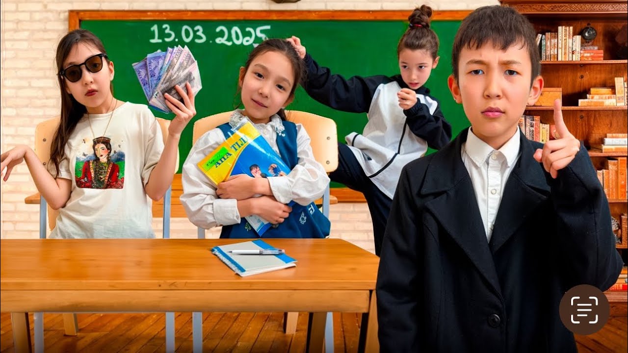 СЫНЫПТАСТАР🧑🏻‍🏫📚КӘУСАР МЕН АҚБОТА ІҢКӘРҒА ПРИКОЛ ҰСТАП, ЖЫЛАТТЫ🤯😰|МИНИ-ФИЛЬМ🎬