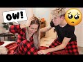 SCREAMING IN PAIN To See How My Fiancé Reacts! *CUTE REACTION*