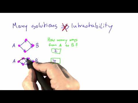 Number Of Paths Solution - Intro to Theoretical Computer Science