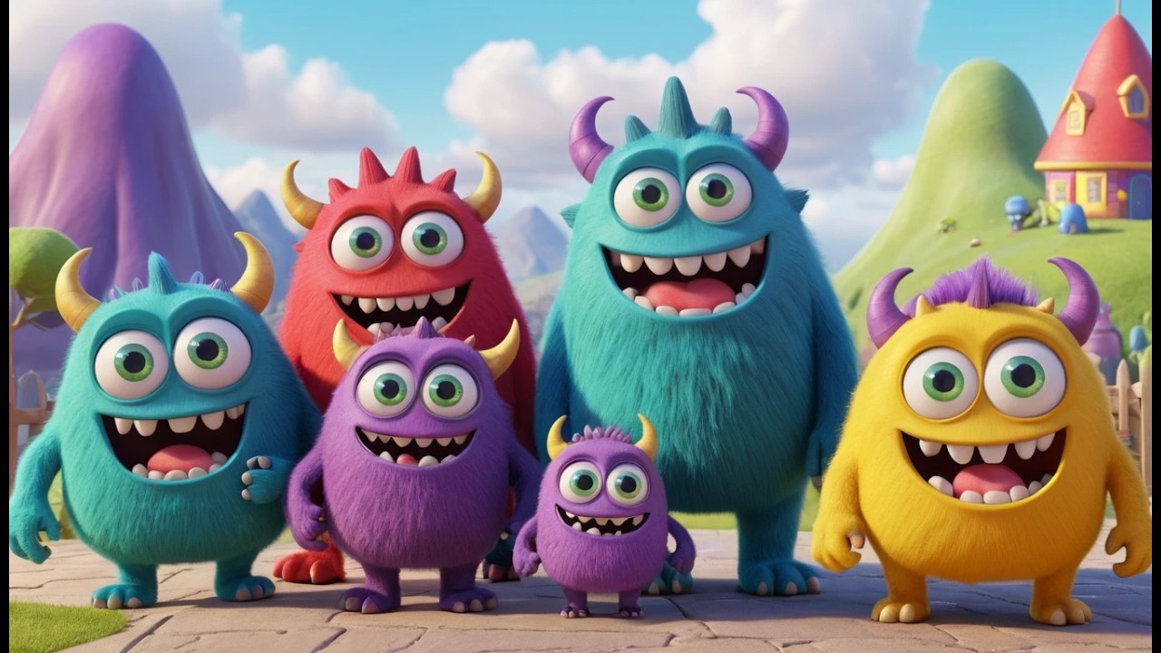 Five Little Monsters Jump Jump Jump | Fun Monster Song & Active