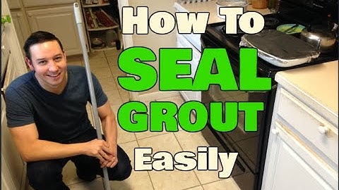 How To Seal Grout Without Getting On Your Hands & Knees!