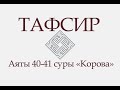 Аят 40-41 суры «Корова»: «О сыны Исраиля! Вспомните милость Мою, которую Я оказал..» (ТАФСИР КОРАНА)