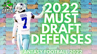 Top 10 Defenses To Draft In 2022- Fantasy Football 2022