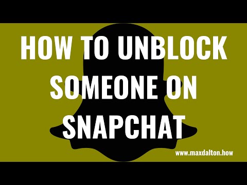 วีดีโอ: วิธีบล็อกใครบางคนใน Snapchat: 4 ขั้นตอน (พร้อมรูปภาพ)