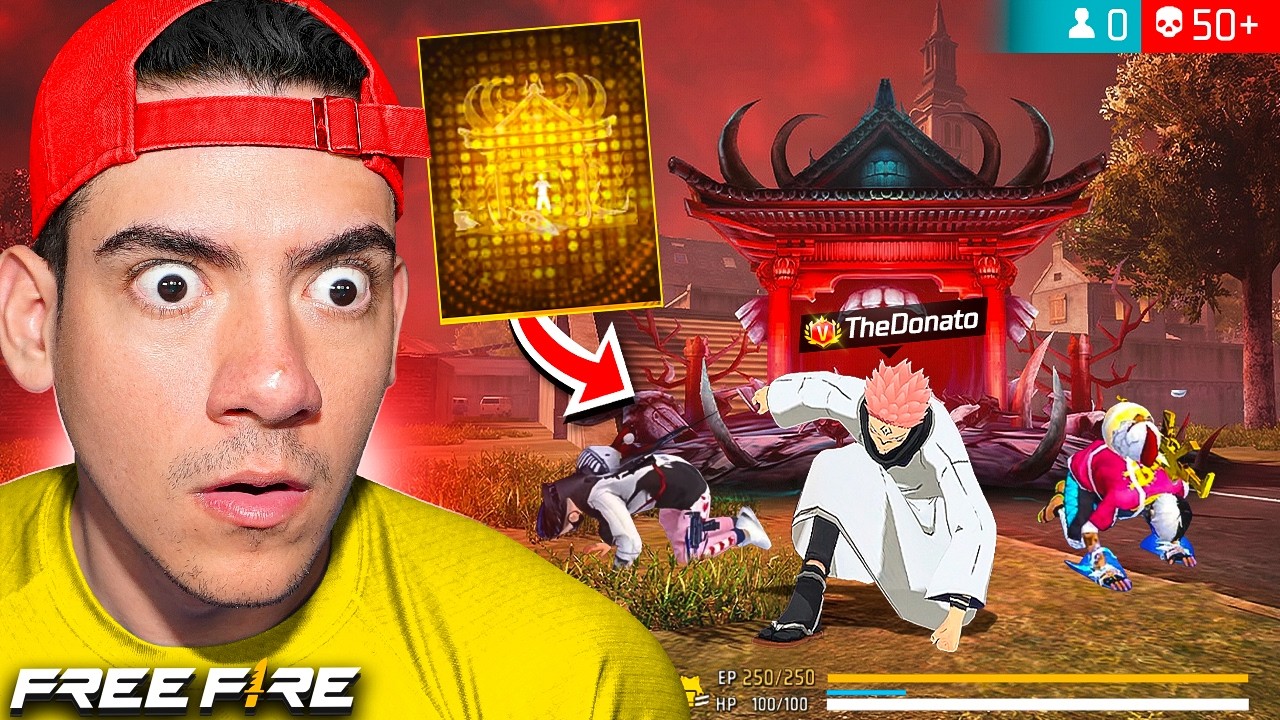 LA ENTRADA TEMPLO DEL MAL ME DIO PODERES DE HACKER EN FREE FIRE X JUJUTSU KAISEN !! - TheDonato